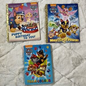 Paw Patrol Kids Book Bundle 3 Books Little Golden Books Toddler Preschool Set
